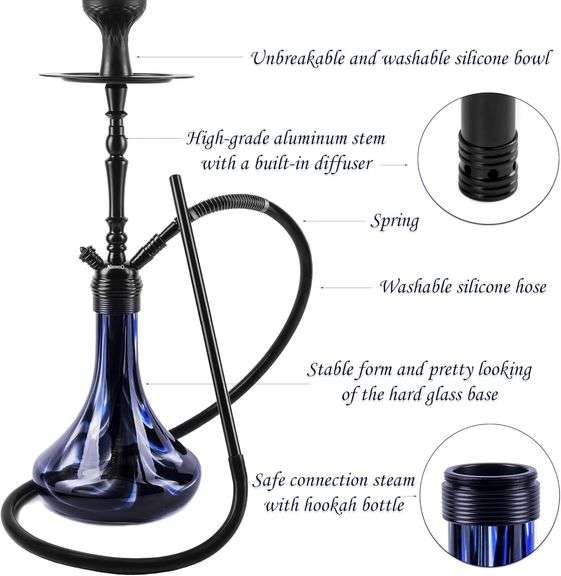 Premium Hookah Set 26" Best Original Aluminum