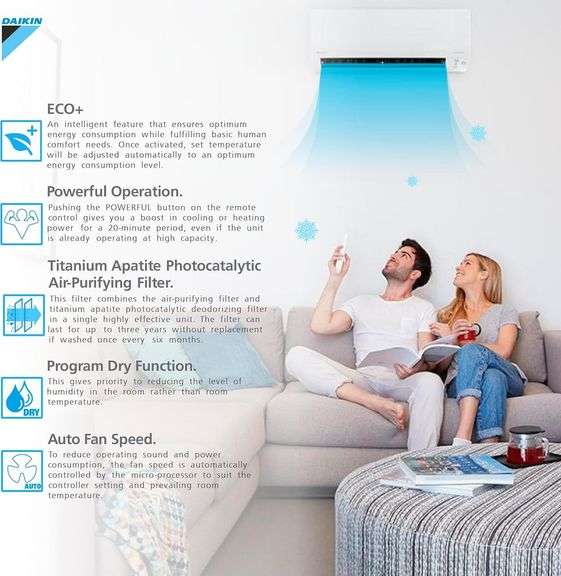 Daikin 12,000 BTU Ductless Mini Split Heat Pump