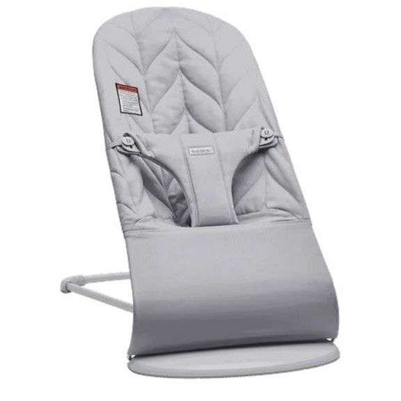 BabyBjorn Bouncer Bliss, Petal Quilt, Light Grey