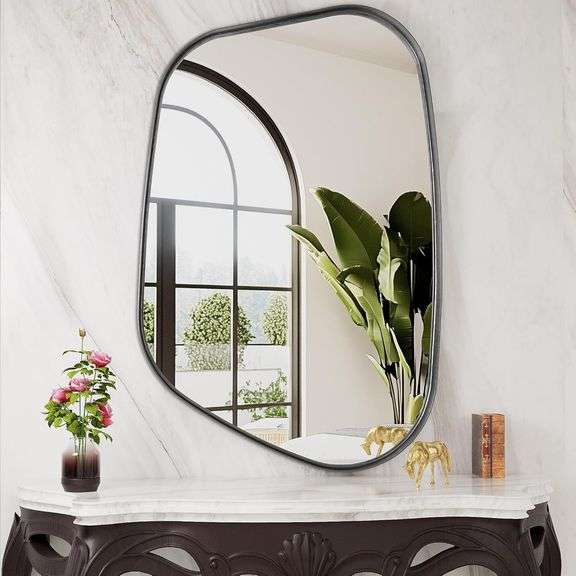 Irregular Wall Mirror 26"x40" Bathroom Mirror