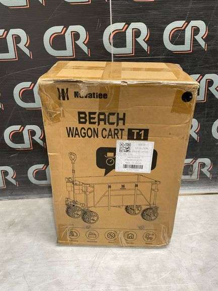 Navatiee Foldable Big Wheels Wagon, Black