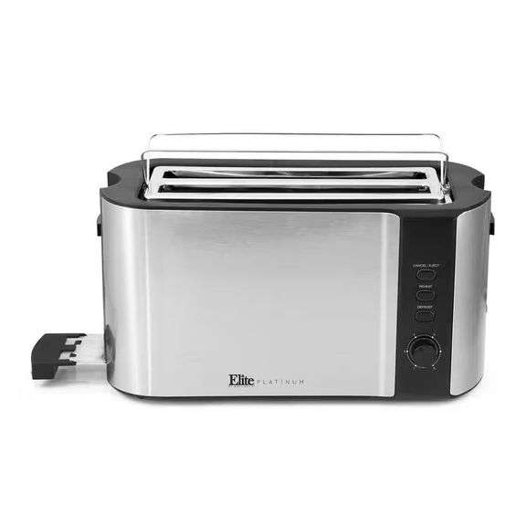 Unbranded 4-Slice Steel Long Slot Toaster