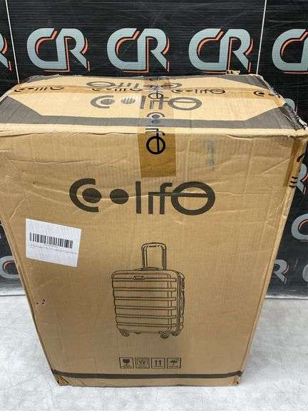 Coolife 3pc Luggage Set, TSA Lock, Hardshell