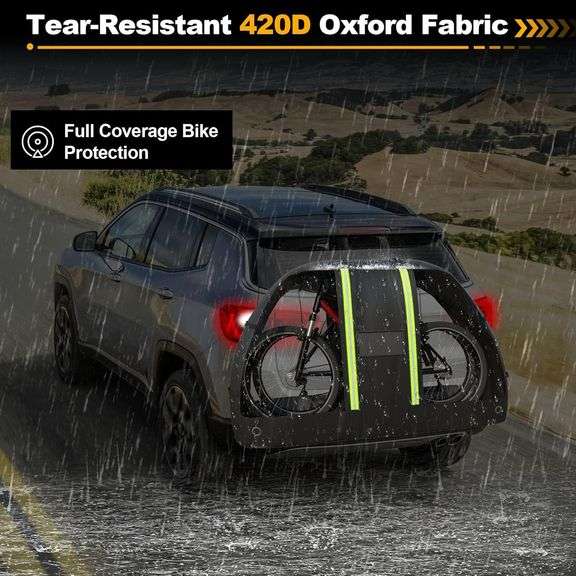 Bike Cover, 81'L x 36'W x 50'H, for 2 Bikes