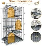 30" L x 20" W x 53" H Cat Cage Enclosure.