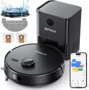 BPMIO Robot Vacuum/Mop, Self-Emptying, 5000pa