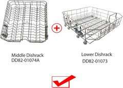 2024 Samsung Dishwasher Lower Rack Assembly