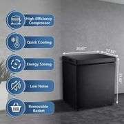 20 in. W 1.8 cu. ft. Chest Freezer, Black