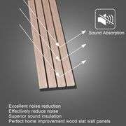NeatiEase Wood Wall Panels, 9 Feet Acoustic Slat