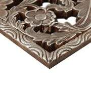 Botanical Panel 31.50x15.75 in. Bronze Wood Set