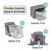 Ingenuity 3-in-1 Bassinet, Playard & Shade