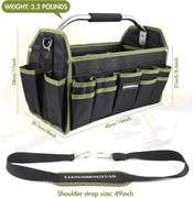 16 In Electrician Tool Bag, Heavy Duty, 30 Pockets