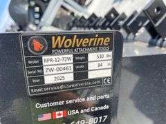 2025 Wolverine RPR-12-72W Skid Steer Ripper
