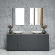 Ruomeng Frameless Mirror 16 x 24" Beveled Edge