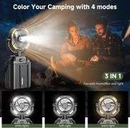 XAP 9-inch Portable Misting Fan, USB Battery