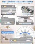 Folding Changing Table, Waterproof & Adjustable
