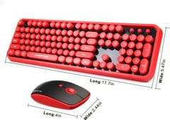 Wireless Keyboard and Mouse Combo, 104 Keys