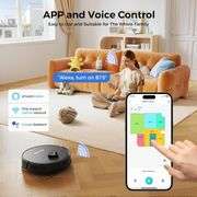 BPMIO Robot Vacuum/Mop, Self-Emptying, 5000pa