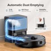 BPMIO Robot Vacuum/Mop, Self-Emptying, 5000pa