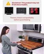 Stove Top Covers- Acacia Wood, 30x22x2.49