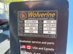 2025 Wolverine DB-15-84W Skid Steer Hydraulic Dozer Blade