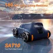 180 Mins Runtime Pool Vacuum, Robotic Cleaner