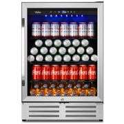 Hooure 24 in. Built/Freestanding Beverage Fridge