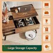 WLIVE Lift Top Coffee Table with Storage
