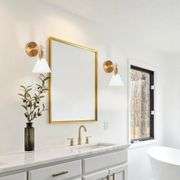 Granville Collection 1-light Gold & White Sconce