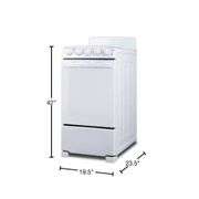 20 in. 2.3 cu. ft. Electric Range in White