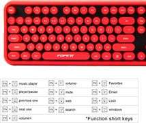 Wireless Keyboard and Mouse Combo, 104 Keys