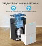 1500 Sq. ft Dehumidifier, 21 Pints