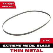 Milwaukee Metal Band Saw Blade 12/14 TPI 3 pk