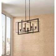 Palermo Grove 5-Light Black Iron Chandelier