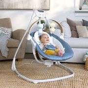 Ingenuity Comfort Swing with Toy Bar - Chambray