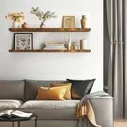 BAYKA 48in Floating Shelves, Set of 2