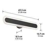 Artika Pista 27 in. Matte Black LED Vanity Light