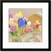 24x24 Black Picture Frame for 20x20 Photo