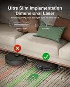 Robot Vacuum and Mop Combo, LiDAR, Slim, 9000Pa