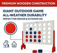 Bolaball Giant Wooden 4-in-a-Row Game 4FT