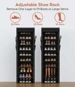VTRIN 10 Tier Vertical Narrow Shoe Rack