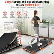 2 in 1 Walking Pad Treadmill, 2.5HP, Black