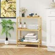 Bamboo 3-Tier Utility Storage Shelf