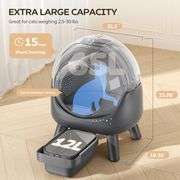 Self Cleaning Litter Box for Multiple Cats, Grey