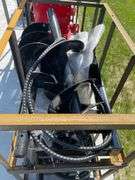 2025 Mower King SSECAG-Y Skid Steer Auger Attachment with 3 Augers
