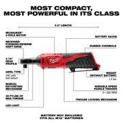 Milwaukee M12 12V Cordless 3/8 in. Ratchet