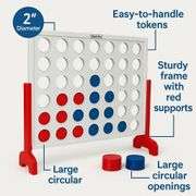 Bolaball Giant Wooden 4-in-a-Row Game 4FT