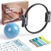 LIONSCOOL 14' Pilates Ring Set w/ Ball, Bands
