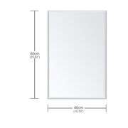 Ruomeng Frameless Mirror 16 x 24" Beveled Edge