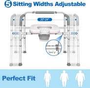 3 in 1 Commode Chair, 21 -25 Extra Large Width